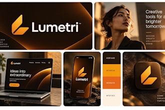 design a conceptual logo and minimal brand identity for your business