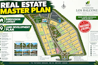 design real estate master plan subdivision layout community land development map