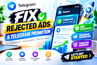 fix rejected telegram ads, for sport, forex, game, approve telegram ads decline