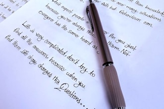 write your notes in beautiful handwriting