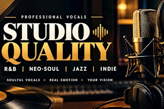 make custom rnb and neo soul, jazz for singer and songwriter