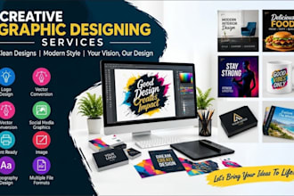 do manual vector redesign, logo design and graphic design service
