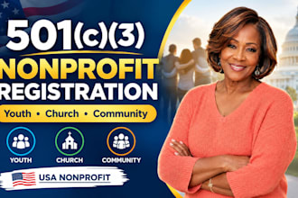 register your 501c3 nonprofit, reinstate 501c3 for youth, community and church