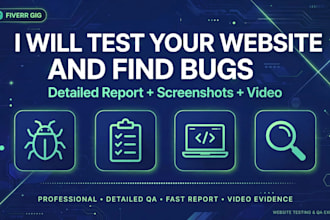 test your website and find bugs with detailed video report