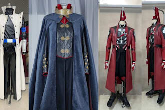 sew custom cosplay anime costumes wearable character pieces cosplay commission