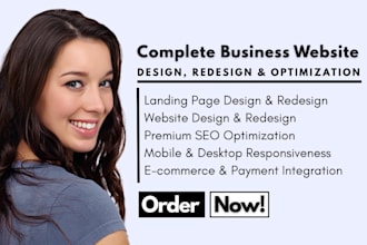 design or redesign webador website, wix redesign, squarespace, hostinger website