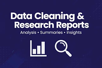 clean analyze and report on your data with research summaries