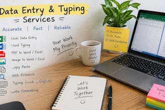 do data entry and typing