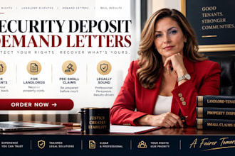 draft a legal demand letter to dispute landlord deposit deductions