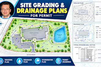 create site grading, drainage and stormwater management plans for permit