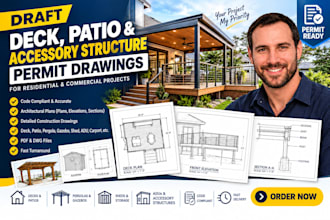 draft deck patio and accessory structure permit drawings