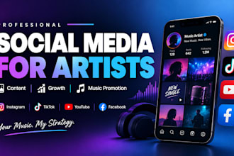 manage social media for artists, musicians and music brands