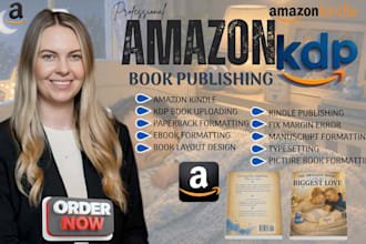 upload children book for amazon KDP book publishing, paperback book formatting