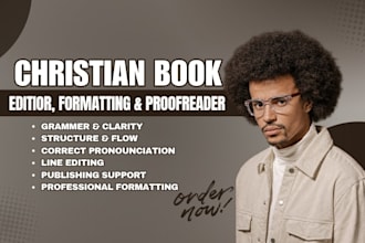 be your christian book editor and proofreader for devotional memoir