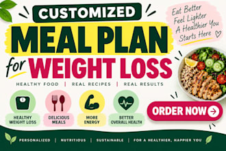 create a customized meal plan for weight loss and fat loss
