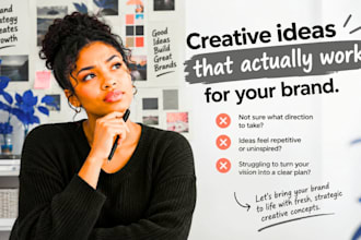 create art direction and creative concepts for your brand