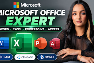 do your microsoft excel ,ms word assignments, projects and modules