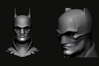 sculpt realistic 3d head model, 3d bust, face likeness, 2d to 3d with stl