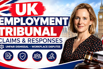 draft UK employment tribunal claims, responses and legal documents
