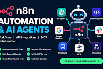 build n8n automation, ai agents, workflows, api integrations, mcp ai automation
