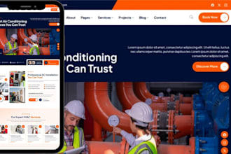 design ac repair website air conditioning website and generate leads