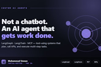 develop a custom ai agent with langchain langgraph and mcp