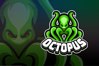 design a modern and memorable octopus logo
