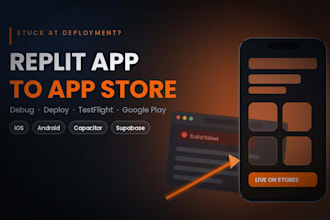 debug and deploy your replit app to app store, goggle play and testflight