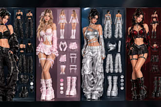 create custom 3d second life avatars clothes objects and environments
