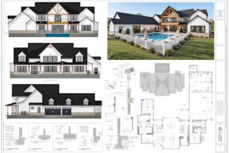 do architectural design permit drawings in autocad revit bim