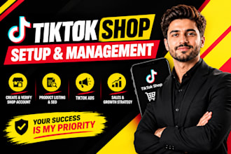 be your tiktok shop manager, tiktok affiliate, tiktok ads, dropshipping expert