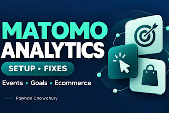 set up matomo analytics and fix event and ecommerce tracking