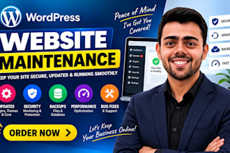do wordpress website maintenance, support, security and monthly care