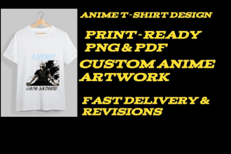 do custom anime t shirt design for your brand
