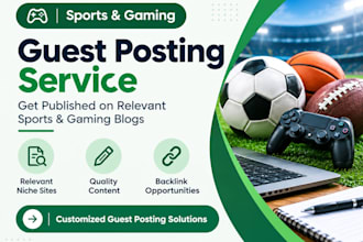 publish article on sport blog with sport and gaming guest post backlink