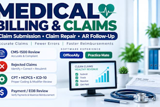 handle medical billing, claims and denials