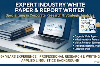 write industry white papers, reports, and articles