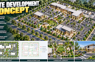 create site development concepts property planning layouts site plans