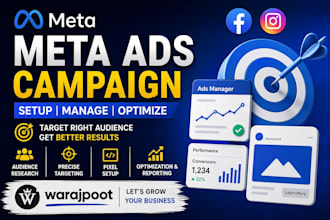 setup and manage facebook ads and instagram ads campaigns