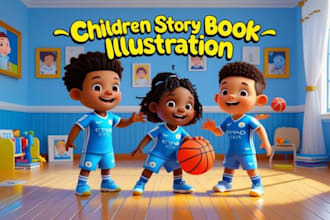 illustrate children book story illustration children story book illustration