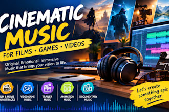 create cinematic music for films games and videos