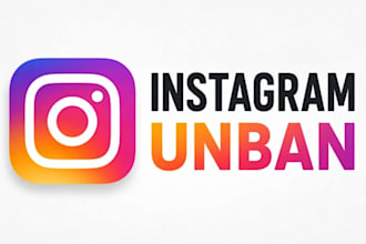 restore instagram page, ig, fb profile unbanning issues