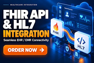 integrate fhir API, hl7, smart on fhir and ehr emr systems