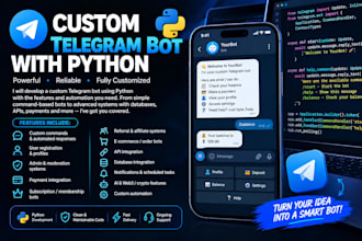 develop a custom telegram bot with python