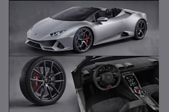 create automotive 3d car models for games and photorealistic vehicle rendering