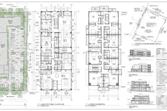 design property plans, plot plans, and floor plans in autocad construction plans