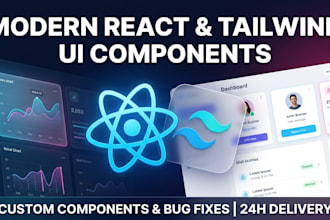 build or fix your custom react and tailwind UI components