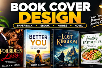 design paperback cover book cover ebook cover kindle book cover novel book cover