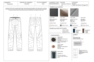 create a fashion bill of materials clothing bom apparel tech pack material list