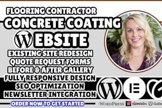 concrete coating website, epoxy flooring website, flooring contractor website